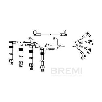 Kit de câbles d'allumage BREMI [473/100]
