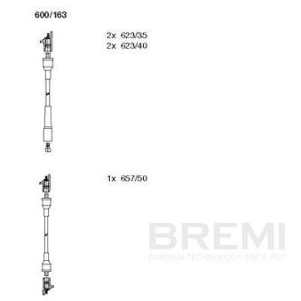Kit de câbles d'allumage BREMI 600/163