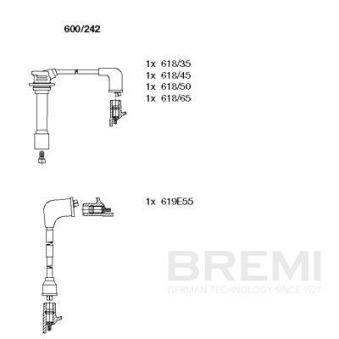 Kit de câbles d'allumage BREMI OEM ZX1518140
