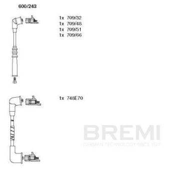 Kit de câbles d'allumage BREMI OEM 2245086G26