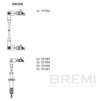 Kit de câbles d'allumage BREMI 600/259