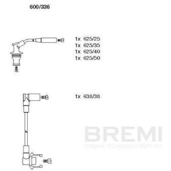 Kit de câbles d'allumage BREMI 600/336