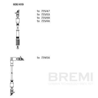 Kit de câbles d'allumage BREMI OEM 7652684 Kit de câbles d'allumage BREMI OEM 7652684