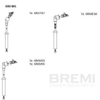 Kit de câbles d'allumage BREMI 600/465