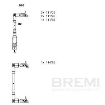 Kit de câbles d'allumage BREMI 970