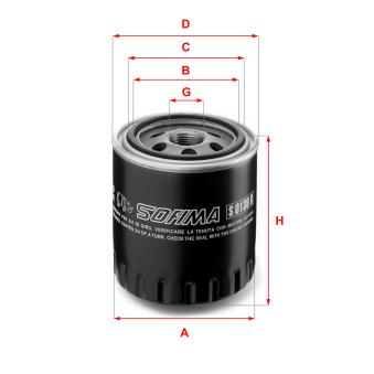 Filtre à huile SOFIMA OEM 5011991