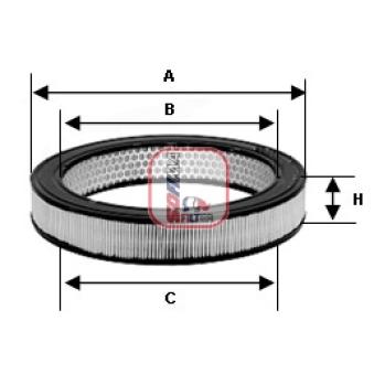 Filtre à air SOFIMA OEM 6132769