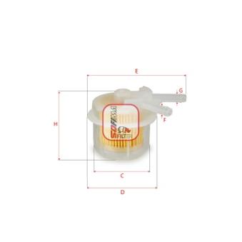 Filtre à carburant SOFIMA [S 1026 B]