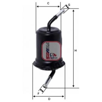 Filtre à carburant SOFIMA OEM 0K20120490