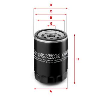 Filtre à huile SOFIMA OEM 7984340