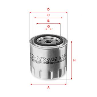 Filtre à huile SOFIMA OEM 5951865