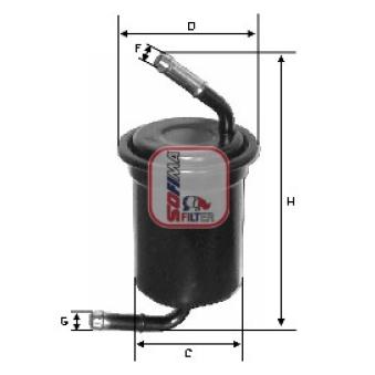 Filtre à carburant SOFIMA OEM 0K01120490B Filtre à carburant SOFIMA OEM 0K01120490B