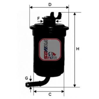 Filtre à carburant SOFIMA OEM 2330087625000