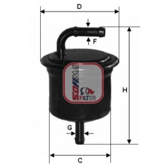 Filtre à carburant SOFIMA OEM 2330087214