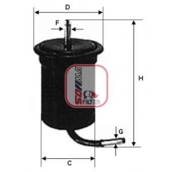 Filtre à carburant SOFIMA OEM 0K08A20490A