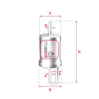 Filtre à carburant SOFIMA OEM 7n0201051a