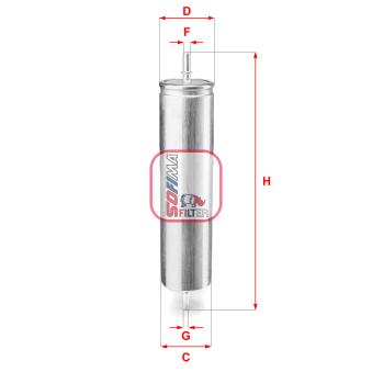 Filtre à carburant SOFIMA OEM WJN000080 Filtre à carburant SOFIMA OEM WJN000080