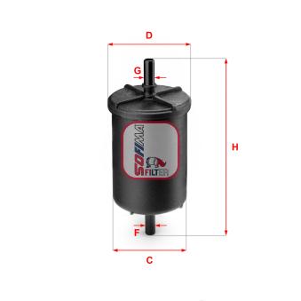 Filtre à carburant SOFIMA OEM 16400JD51A