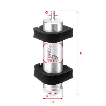 Filtre à carburant SOFIMA OEM 8R0127400A