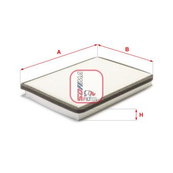 Filtre, air de l'habitacle SOFIMA OEM 3A0819644