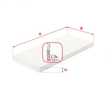 Filtre, air de l'habitacle SOFIMA [S 3024 C]