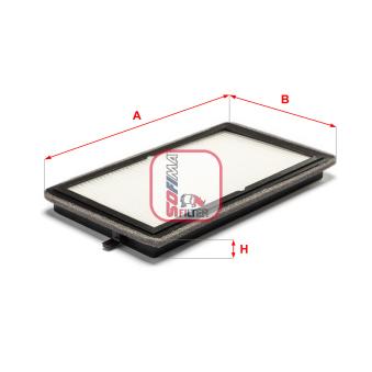 Filtre, air de l'habitacle SOFIMA OEM 64119069895