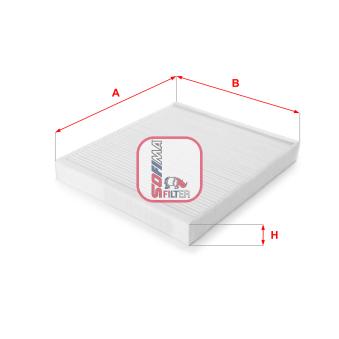Filtre, air de l'habitacle SOFIMA OEM 1808612