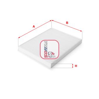 Filtre, air de l'habitacle SOFIMA OEM 278939F500KE