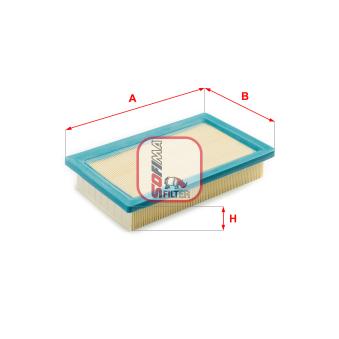 Filtre à air SOFIMA OEM 1780187Z08000