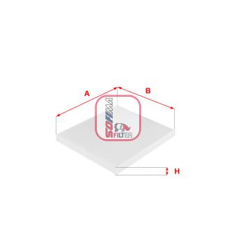Filtre, air de l'habitacle SOFIMA OEM 77366065