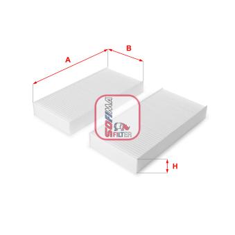 Filtre, air de l'habitacle SOFIMA OEM 80292S5DA01