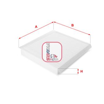 Filtre, air de l'habitacle SOFIMA OEM 971332D100