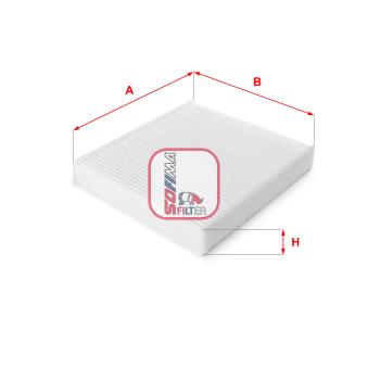 Filtre, air de l'habitacle SOFIMA OEM 8687389