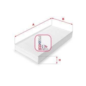 Filtre, air de l'habitacle SOFIMA OEM 6447YJ
