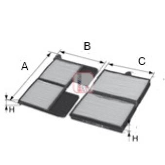 Filtre, air de l'habitacle SOFIMA OEM 8888020110