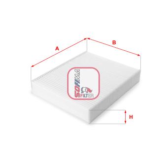 Filtre, air de l'habitacle SOFIMA OEM 64119237554