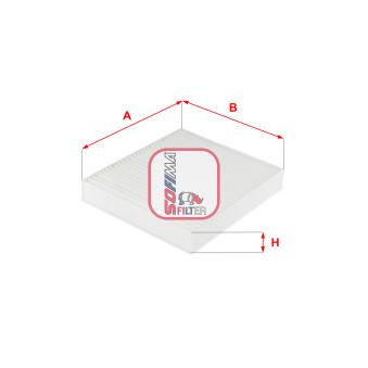 Filtre, air de l'habitacle SOFIMA OEM 72880FE000