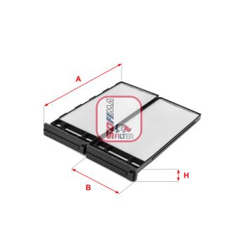 Filtre, air de l'habitacle SOFIMA S 3258 C