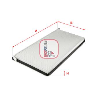 Filtre, air de l'habitacle SOFIMA OEM 64318409043