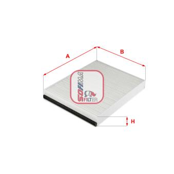 Filtre, air de l'habitacle SOFIMA OEM A1668300018 Filtre, air de l'habitacle SOFIMA OEM A1668300018