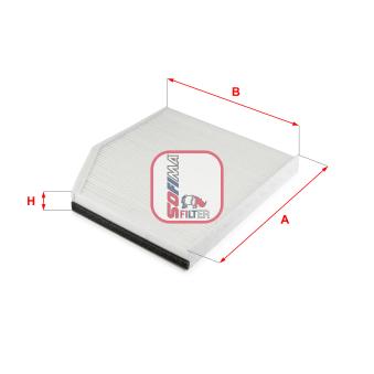 Filtre, air de l'habitacle SOFIMA OEM 1812679