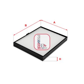 Filtre, air de l'habitacle SOFIMA OEM 971332D200