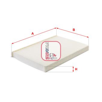 Filtre, air de l'habitacle SOFIMA OEM 77367547