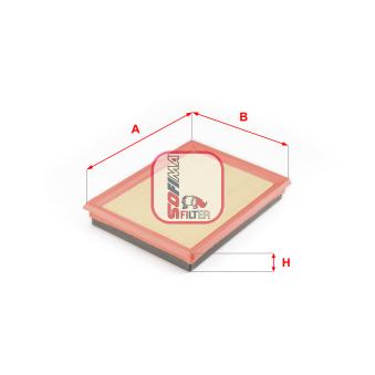 Filtre à air SOFIMA OEM 16546JG30A