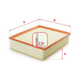 Filtre à air SOFIMA OEM 6C0129620