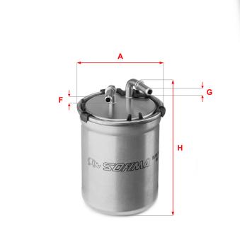 Filtre à carburant SOFIMA OEM 6R0127400C
