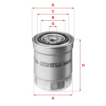 Filtre à carburant SOFIMA [S 4083 NR]