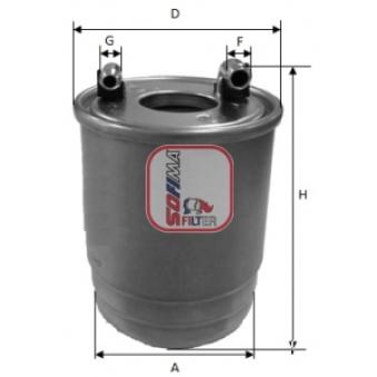 Filtre à carburant SOFIMA OEM 6420902252