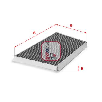 Filtre, air de l'habitacle SOFIMA OEM A2038300918