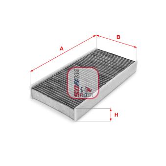 Filtre, air de l'habitacle SOFIMA OEM 4PUH19G244AC